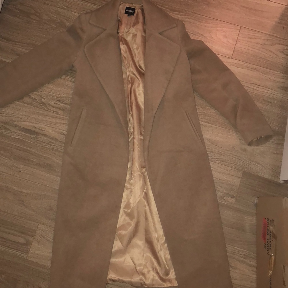 Camel oversized coat